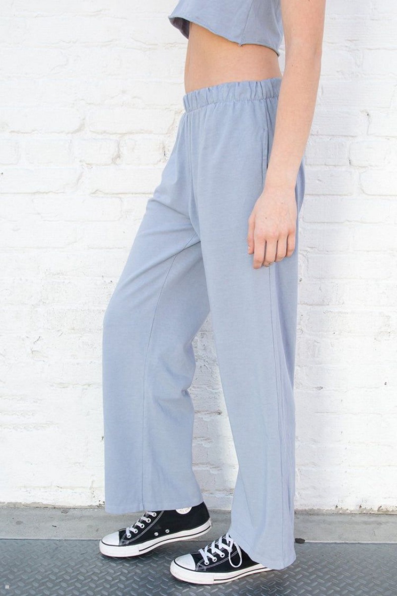 Pantalon Survêtement Brandy Melville Anastasia Bleu Clair | YQV-04218787